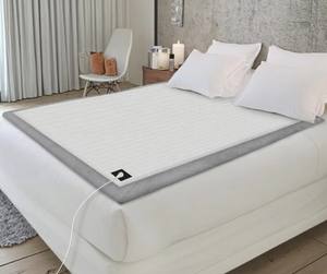 シルバーファイバーとオーガニックコットンフランネルを使用した、静電気防止、接地機能付き、ホテル仕様の300TCのフラットシーツ。暖かく快適で、睡眠の質を向上させます。 - Product Image 1