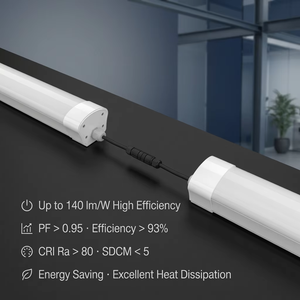 Luz LED Tri-Proof de 120cm 40W IP67 IK10 con Sensor de Microondas y Respaldo de Emergencia para Estaciones de Metro - Product Image 5