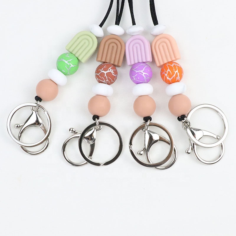 Mobile Phone Lanyard Wrist Strap Liquid Silicone Round Wrist Strap Ring Buckle Image 5