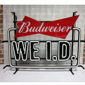 <span class=keywords><strong>Budweiser</strong></span> bia thương hiệu hình chữ nhật tùy chỉnh Acrylic <span class=keywords><strong>Led</strong></span> Neon dấu hiệu đa-màu đèn CE chứng nhận cho cửa hàng ngoài trời sử dụng Giao hàng nhanh - Product Image 1