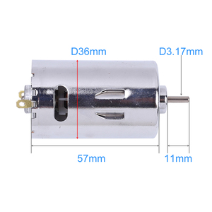 Motor DC 12V 24V 555, 6000-12000rpm, 42.6mN/<span class=keywords><strong>m</strong></span>, doble rodamiento de bolas - Product Image 2