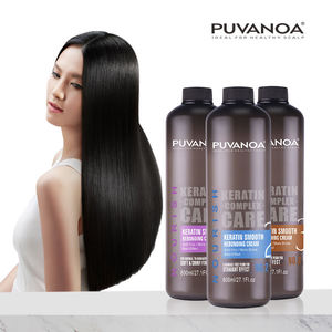PUVANOA Keratin Collagen Soft and Smooth Make <strong>Hair</strong> Style <strong>Straight</strong> <strong>Hair</strong> Rebonding Perm Lotion <strong>Cream</strong> 800ml NO.2 and NO.3 - Product Image 5
