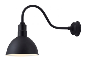 Cổ Điển Sân Đèn Tường Ngoài Trời cổ ngỗng Barn ánh sáng màu đen kim loại E26 trang trại công nghiệp cổ điển không thấm nước tường Đèn treo tường ETL - Product Image 4