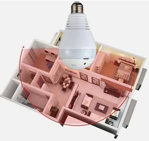 Drahtlose Lampen kamera 360-Grad-Panorama Netzwerk monitor 1080HD WLAN-Kamera Weißlicht Infrarot licht Nachtsicht lampe Kamera - Product Image 3