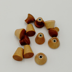 Mushroom Furniture Wooden Handles Round Cabinet <b>Knobs</b> Durable Traditional Design - Product Image 3