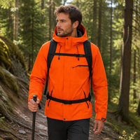 Veste de randonnée unisexe personnalisable avec capuche amovible, imperméable, coque technique décontractée pour l'extérieur, marque privée, OEM clé en main transfrontalier