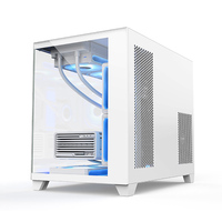 AntarcChill Custom MATX PC Case Mid Tower CPU Cabinet Tempered Glass Panel Computer Cases Towers Gaming PC Casing