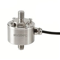 Capteur de force de compression et de tension miniature rond pour robot MLC204FC, 200 kg, précision 0,2 %, fixation par vis