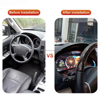 Panel de Instrumentos Digital de 12.3" con Linux para Mitsubishi Pajero 2008-2018, Velocímetro para Tablero de Coche