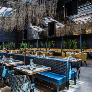 Mesa y Sillas de Comedor de Terciopelo Comerciales de Lujo, <span class=keywords><strong>Muebles</strong></span> Modernos para Restaurantes, para Banquetes de Hotel y Soluciones para Proyectos Comerciales - Product Image 4