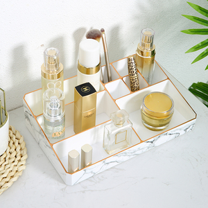 Hộp Đựng Mỹ Phẩm Bằng Đá Cẩm Thạch PS Thời Trang Với Núm Kim Loại Hộp Đựng Bộ Sưu Tập Trang Điểm Hộp Đựng Ngăn Kéo Trang Điểm Bằng Nhựa - Product Image 5