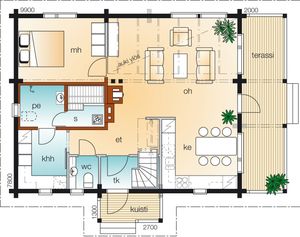 Cabaña <span class=keywords><strong>de</strong></span> Madera Cálida, Alegre, Espaciosa y Ventilada con Patio y Terraza Privados para Viajes <span class=keywords><strong>de</strong></span> Fin <span class=keywords><strong>de</strong></span> Semana Familiares y Estancias Vacacionales - Product Image 3
