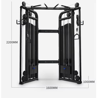 Máquina de Gimnasio Multifunción con Cable y Polea para Entrenamiento de Pecho, Piernas, Brazos y Tríceps