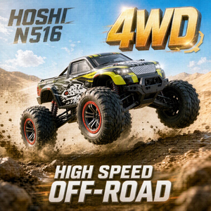 سيارة تحكم عن بعد HOSHI N516 1/<span class=keywords><strong>10</strong></span> 4WD عالية السرعة للطرق الوعرة مع بطارية قابلة للشحن للكبار والأطفال - Product Image 1