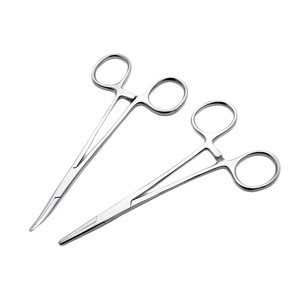 Pinzas de Acero Inoxidable para Recortar el Pelo de las Orejas de Mascotas, 12.5cm, 14cm, 16cm, 18cm, 20cm, 22cm, 24cm, Cabezas Rectas y Curvas, para Peluquería Canina - Product Image 4