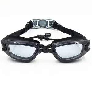 Schwimmblätter professionelle wasserdichte Schwimmblätter Brille beschlagfrei 100% UV-Schutz kein Auslaufen für Erwachsene Männer Frauen Jugendliche