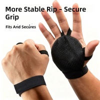Gants de sport demi-doigts avec protection de la paume pour haltérophilie, cyclisme, musculation, avec attache-poignet, pour fitness et usage extérieur, noirs