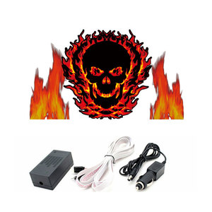 90*25 سنتيمتر el وامض سيارة ملصقا سيارة ملصقا electroluminescent مع DC12V الصوت نشط العاكس - Product Image 6