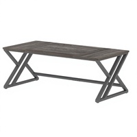Bureau de jeu modulaire contemporain populaire de 1,8 mètre de long en chêne gris foncé avec plateau en PVC à fixation murale pour usage commercial, résidentiel ou en villa