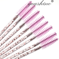 Brosses à cils de marque privée outils de brosse Spoolie échantillon de cils gratuit ensemble de maquillage strass sac Extension de cils
