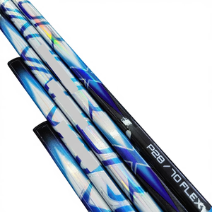Bâton de hockey sur glace en fibre de carbone de niveau supérieur, couleur classique bleu et blanc - Product Image 6