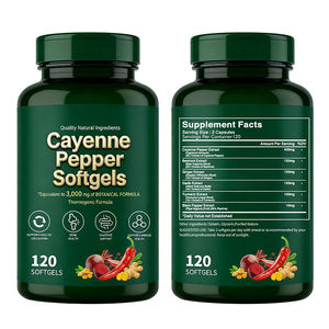 Fournisseur direct d'usine OEM, complément alimentaire à base de piment de Cayenne en gélules molles, stimulant naturel de l'énergie, soutien au bien-être, santé des adultes - Product Image 2