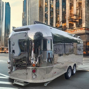 Remorque alimentaire en acier inoxydable miroir avec cuisine complète, camion mobile d'<span class=keywords><strong>occasion</strong></span> pour la restauration rapide et la crème glacée pour les chariots de nourriture - Product Image 3