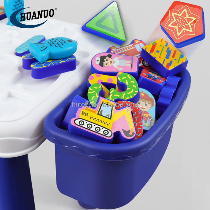 New arrival baby fishing toy 5 in 1 magnetic fishing toy matching fish toy education teaching table