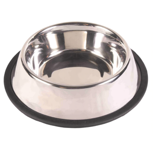 Ciotola per Animali Domestici in Acciaio Inox da 0,7 L con Anello in Gomma, Diametro 16 cm - Product Image 2