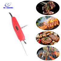 Termometer Masak Digital SW Customized OEM/ODM dengan Penunjuk Lipat, Termometer Makanan Bacaan Instan untuk Memasak di Dapur dan Panggangan