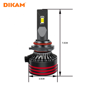 DIKAM K23 160W 20000LM voiture phares <span class=keywords><strong>LED</strong></span> ampoules Super puissance 2.0 Double tuyau de cuivre H1 H3 H4 H7 H11 9005 9006 9004 lumière <span class=keywords><strong>LED</strong></span> - Product Image 2