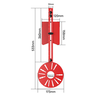 Gabarit de découpe 4-en-1 pour fraisage de rainures de routeur - Alliage d'aluminium réglable, disponible pour le bricolage (DIY) et l'OEM, durable, guidage manuel à commande manuelle