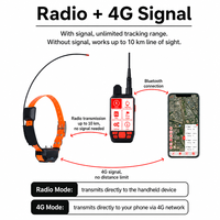 Traceur GPS professionnel pour chiens 4G, système de positionnement VHF en temps réel sur 10 km pour 10 chiens, localisateur de chasse étanche avec fonction de communication à distance