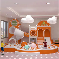 Toboggan souple intérieur personnalisable pour hôtels familiaux Plan de conception 3D pour équipement de terrain de jeu pour enfants