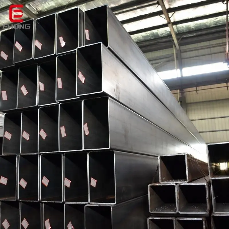 Pabrik merek Tiongkok persegi dan persegi panjang bagian berongga tabung baja besi