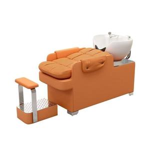 Sillón de Champú Portátil de Lujo Moderno con Lavabo de Cerámica para Salones de Belleza, Spa y Masajes - Muebles de Salón Duraderos - Product Image 6