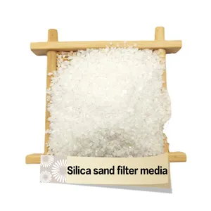Materiale filtrante a sabbia di silice materiale filtrante a sabbia di quarzo trattamento delle acque materiale per sabbiatura a sabbia di quarzo ad alta silice