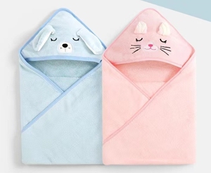Premium Quality Customized Soft and Fluffy Baby Hooded <b>Beach</b> <b>Towels</b> 80*80cm 105*105cm - Product Image 4