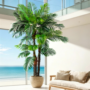 Palmier artificiel réaliste de 2,78 m avec <span class=keywords><strong>pot</strong></span> lesté pour la décoration des halls d'hôtel, des bureaux et des centres commerciaux – Fourniture pour projets commerciaux - Product Image 1