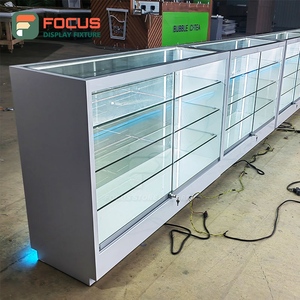 Vitrine de présentation pour boutique de tabac, en bois et verre, avec éclairage LED, comptoir de présentation de tabac - Product Image 6