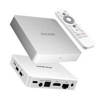KICKPI KP1 Versi Global Pemutar Media Streaming 4K HDR 2/16GB 4k 1080P Quad Core Bersertifikasi Google Remote BT ATV Android TV Box