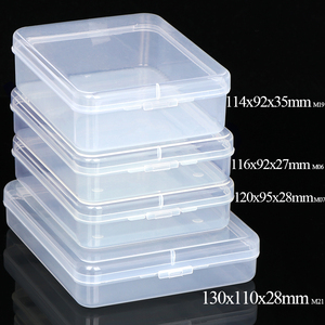 Sunshing nhựa nhỏ mini rõ ràng mặt hàng mỹ phẩm vuông hình chữ nhật trường hợp <span class=keywords><strong>PP</strong></span> lưu trữ cho container hạt bao bì hộp với nắp - Product Image 3