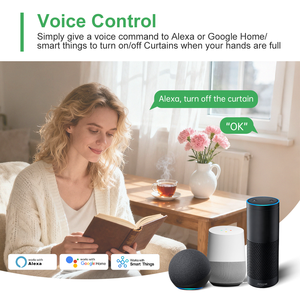Moteur de <span class=keywords><strong>rideau</strong></span> intelligent Zigbee silencieux, 5800mAh, té<span class=keywords><strong>l</strong></span>écommande Bluetooth, contrôle par application pour Tuya Alexa Google Assistant SmartThings Alice - Product Image 4