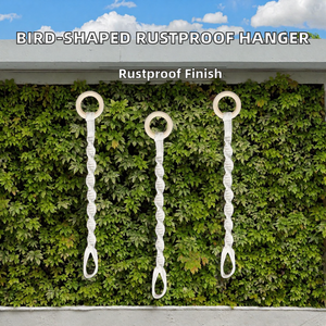 Cotton Bird-Shaped Adjustable Plant Hanger with -Rust Resistant & Weatherproof Coating <b>Indoor</b> Garden Decoration - Product Image 2