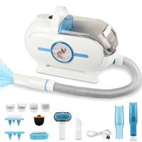 Kit de toilettage pour animaux de compagnie 4 en 1, aspirateur multifonctionnel pour poils de chien, kit de toilettage pour chien, pour l'élimination des poils d'animaux, nettoyage à domicile