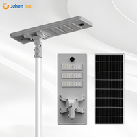 Baru aluminium 3000K 6500K Outdoor Mono Silicon IP66 LED Solar lampu jalan 100W 5 tahun garansi Remote Control