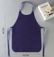 Tablier à bavette non tissé jetable bon marché avec logo personnalisé imprimé