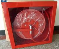 Armoire pour enrouleur de tuyau d'incendie Jinkai - Construction robuste en acier doux thermolaqué, protection incendie, portable et facile à utiliser