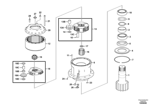 PIEZAS DE MAQUINARIA DE CONSTRUCCIÓN: ENGRANAJE PLANETARIO 191-2608 1912608 PARA EXCAVADORA 311C 311D LRR 311F LRR 312C - Product Image 3