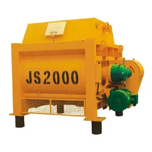 JS2000 New Concrete Mixer with Pump 100m3/h Airport Construction Project Manufacturing Plant Featuring Core Engine Motor PLC